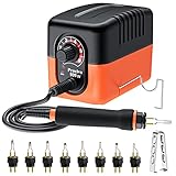 Brandmalerei Set, Preciva Brandmalstation Brennkolben Set 23W mit 8pcs Lötspitzen,...