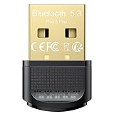 Maxuni Bluetooth Adapter, Bluetooth USB Dongle 5.3, Langstrecken Netzwerkadapter Stick...