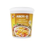 Aroy-D Currypaste Gelb 200 g, authentische thailändische gelbe Currypaste für kräftige...