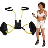 Fitness-Widerstandsbänder – elastischer Armtrainer, tragbarer Handkrafttrainer, Zugseil...