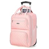 Ponhog Rucksack mit Rollen für Damen - 15,6 Zoll Business Laptop Trolley & Reiserucksack...