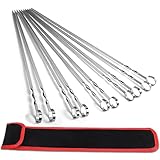 AWCIGG 20 Stück Premium Grillspieße aus SUS304 Edelstahl 40cm Edelstahl...