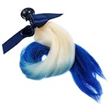 Gogogmee Abnehmbare Helm Zöpfe Motorrad Helm Accessoire Geflochtener Pferdeschwanz in...