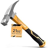 DIY Doctor Maurerhammer 21oz (600g) – Geschmiedeter Stahl & Fiberglasgriff – TPR...