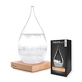 mikamax - Wettervorhersage Glas - Storm Glass Drop Large - Barometer - Wetterstation - mit...