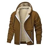 Generisch Winterjacke Herren Gefütterte Jacke Mit Männer Mantel Mit Reißverschluss...