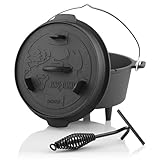BBQ-Toro Dutch Oven Forest Serie | 4,2 Liter | bereits eingebrannt - preseasoned |...