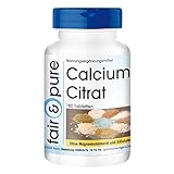 Calciumcitrat 300mg - vegan - Reinsubstanz ohne Zusatzstoffe - 100% Calciumcitrat - 180...