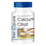 Calciumcitrat 300mg - vegan - Reinsubstanz ohne Zusatzstoffe - 100%...