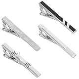 Molain Herren Krawattennadel, 4 Stück Krawattenklammer Edelstahl, Tie Clip Set...