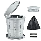 UTEBIT Campingtoilette, Tragbare Toilette Unterstützt über 150kg Trockentrenntoilette,...