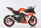 Auspuff kompatibel mit KTM 250 Duke 2017 2018 Auspuffendstück HURRIC SP SLIP ON