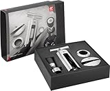 ZWILLING Sommelier Set 4-tlg, Folienschneider, Korkenzieher, Weinausgießer, Tropfring,...