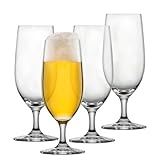 SCHOTT ZWIESEL Biertulpe Beer Basic 0,3 l (4er-Set), klassische Biergläser für...
