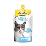 GimCat Milk - Katzenmilch aus echter laktosereduzierter Vollmilch mit Calcium für gesunde...