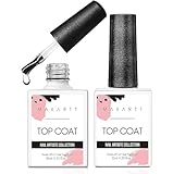Makartt Top Coat Gel UV: 2 Stück UV Top Coat 10ml Unterlack für Nägel - No...