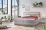 Belanoti Age Boxspringbett 180x200 Eiche 7-Zonen Taschenfederkern Matratze inkl...