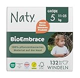 Naty BioEmbrace Baby Windeln Größe 5 (11–25 kg) | 100% pflanzenbasierte Materialien...