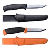 Morakniv Outdoor Messer mit Scheide - Mora Companion S - 2-Pack - Jagdmesser Feststehende...