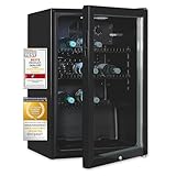 Exquisit Glastürkühlschrank GKS120-GT-160C schwarz | Nutzinhalt: 118 L |...