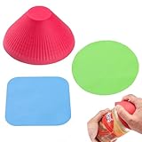 Gummi-Glasöffner-Greifer | 3 Stück rutschfester Deckelöffner | Küchenhelfer,...