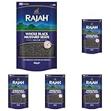 Rajah Senfsamen – Ganze, schwarze Senfkörner zum Würzen und Kochen – 1 x 100 g...