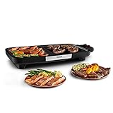 Tefal CB6418 BBQ Booster Tischgrill | Power-Boost-Zone | 2200 Watt | Antihaftbeschichtung...