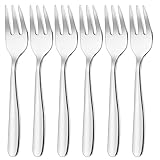 HöHscheid Kuchengabeln 6 Stück, Edelstahl Kleine Gabeln Set Hochglanzpoliert...