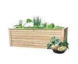 Hochbeet aus Lärche, 190x100x65 cm, FSC-zertifiziert aus nachhaltiger...