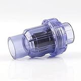 Wasserschlauch 1pcs UPVC transparentes Rückschlagventil, for Aquarium Union...