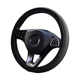Universal Auto Lenkradhülle Leder Lenkradbezug Elastisch Atmungsaktiv Rutschfest...