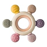 Arudyo Beißring aus Silikon BPA-frei Spielzeug Baby Ruder Greifling Zahnen...