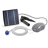 Esotec Teichbelüfter Solar AIR S, 6-9V/DC 120l/h Sauerstoffpumpe Teich, Teichpumpe,...