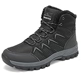 DANNTO Herren Warme Gefütterte Winterschuhe Winterstiefel Wanderschuhe...