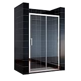 SONNI Schiebetür Dusche 120 cm Duschtüren Duschabtrennung Glasschiebetür Höhe 185 cm...