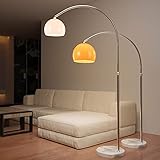Jago® Bogenleuchte - Höhenverstellbar, A++ bis E, 145-220/130-180 cm, 1xE27...