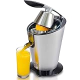 LEBENLANG Saftpresse elektrisch 600W - Inkl. Edelstahlkegel & BPA-Frei I Hohe...