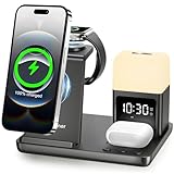 Augnner Induktive Ladestation für iPhone 16/15/14/13/12/11 Serie, 6 in 1 Kabelloses...