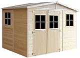 TIMBELA M334 Gartenhaus Holz mit Fenstern - Geräteschuppen Holz H226x324x216...