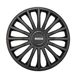 Satz Sparco Radzierblenden Treviso 16-Zoll Schwarz