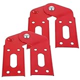 Homoyoyo 2 Stück Heavy Duty Aluminiumlegierung Klappscharnier für Trittleiter Rotes...