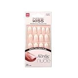 KISS Salon Acrylic French Nude Collection, anmutige, mittellange nackte...
