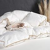ARCTIC Daunendecke Iceland - Luxus Kassettenbett mit 90 % weißen...