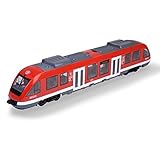 Dickie Toys - City Train (rot) - Spielzeug-Zug (45 cm) auf Rädern mit Türen &...