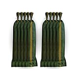 Folienkönig Sandsäcke 10 Stück – Silosandsäcke 25×100 cm mit Tragegriffen & Zugband...