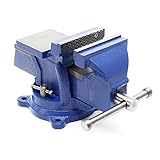Wiltec Schraubstock Light Duty 100 mm Klemmbacke, Spannwerkzeug mit Amboss für...