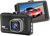 Dashcam Auto 1080P, Autokamera mit 3 Zoll LCD-Bildschirm, 170 ° Weitwinkel, 360°...
