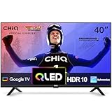 CHIQ TV 40 Zoll QLED Google TV, HDR10, WLAN, Google Play, Rahmenloses Design,...