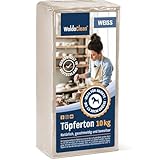 Töpferton Soft Ton 10 kg lufttrockend Körnung 0,5mm - leicht und angenehm zu verarbeiten...