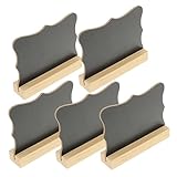 HOMSFOU 5stücke Doppelseitige Kleine Tafel Aus Robustem Holz Abwischbares...